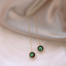 fashion long tassel earrings simple colorful gemstone alloy earringspicture6