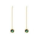 fashion long tassel earrings simple colorful gemstone alloy earringspicture10