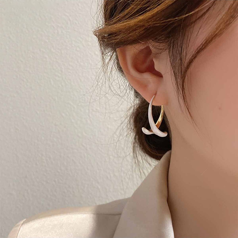 Fashion Geometric  Earrings Simple Oil Drop Alloy Earrings