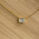 simple single layer rectangular zircon copper necklace wholesalepicture8
