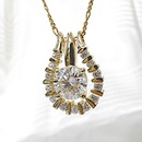 fashion star shaped inlaid zircon pendant copper necklace wholesalepicture8