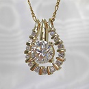 fashion star shaped inlaid zircon pendant copper necklace wholesalepicture9