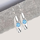 Fashion Cylinder Womens Long Water Drop Copper Earrings Accessoriespicture8