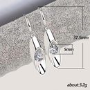 Fashion Cylinder Womens Long Water Drop Copper Earrings Accessoriespicture10