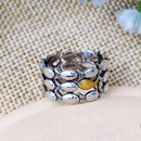 new hand jewelry creative plated twocolor small fish copper ringpicture6