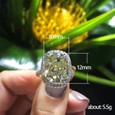 new jewelry large eggshaped zircon womens copper ringpicture10