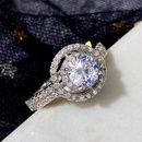 fashion copper microset round zircon full diamond ring femalepicture9