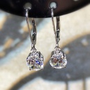 classic inlaid fourclaw zircon copper earrings wholesalepicture5