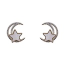 fashion diamond shell star moon earrings cute alloy earringspicture9