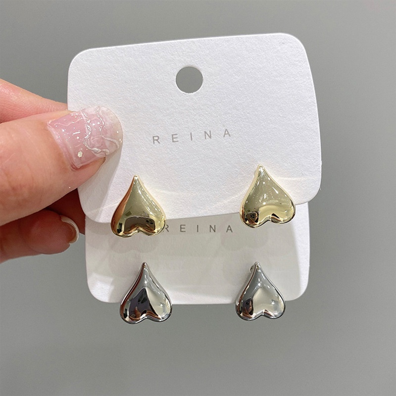fashion heartshaped new earrings simple alloy earrings