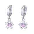 fashion simple fashion female inlaid zircon cute flower copper earringspicture14