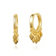 Fashion geometric tassel womens diamondshaped simple fashion stud copper earringspicture12