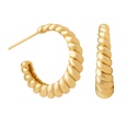 Fashion new Cshaped twist female fashion copper stud earringspicture12