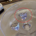 Zircon oval double row open ring Korean fashion alloy diamond ring femalepicture13