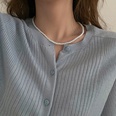 fashion pearl chain retro geometric singlelayer necklace wholesalepicture20