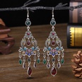 Fashion long diamond texture drop wholesale retro alloy earringspicture14