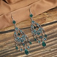 Fashion long diamond texture drop wholesale retro alloy earringspicture15