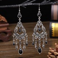 Fashion long diamond texture drop wholesale retro alloy earringspicture16