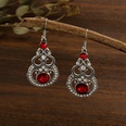 Fashion new retro glass diamond dropshaped jewelry wholesale alloy earringspicture13