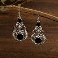 Fashion new retro glass diamond dropshaped jewelry wholesale alloy earringspicture17