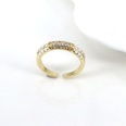 simple fashion copper goldplated inlaid zirconium oil drop open ring femalepicture12