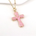 new cross pendant trend creative drip pendant copper collarbone chain wholesalepicture14