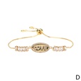 gold electroplating diamond letter simple Milan rope handmade copper braceletpicture13