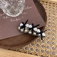 Retro heart water drop bow pearl hairpin side clip bangs clippicture12