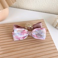 Sweet hit color tiedye fabric big bow hairpin back head grab clippicture12