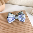 Sweet hit color tiedye fabric big bow hairpin back head grab clippicture14