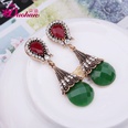 fashion water drop retro contrast color inlaid rhinestone drop earrings wholesalepicture10