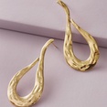 simple metal texture exaggerated creative geometric hollow alloy earrings studpicture9