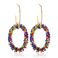 fashion simple new accessories retro hollow alloy earrings hooppicture18