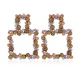 Fashion new Bohemian retro wispy alloy color diamond geometric stud earrings wholesalepicture11
