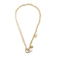 fashion OT chain pearl hollow chain trend alloy clavicle chain wholesalepicture11