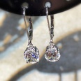 classic inlaid fourclaw zircon copper earrings wholesalepicture9