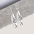 Fashion Cylinder Womens Long Water Drop Copper Earrings Accessoriespicture11