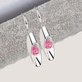 Fashion Cylinder Womens Long Water Drop Copper Earrings Accessoriespicture12