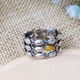 new hand jewelry creative plated twocolor small fish copper ringpicture13