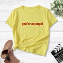Fashion Womens Vintage Letters Print Casual Short Sleeve TShirtpicture5