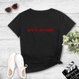 Fashion Womens Vintage Letters Print Casual Short Sleeve TShirtpicture12