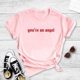 Fashion Womens Vintage Letters Print Casual Short Sleeve TShirtpicture21