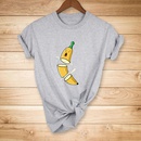 Fashion Funny Cut Banana Print Casual Short Sleeve TShirt Womenpicture4