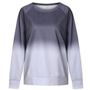 New Raglan Gradient Sleeve Print Casual Loose Toppicture9
