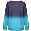 New Raglan Gradient Sleeve Print Casual Loose Toppicture13