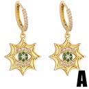 Fashion pentagram female retro copper earringspicture6