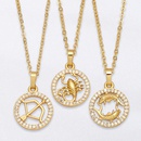 zirconencrusted twelve constellation copper necklace wholesalepicture5