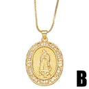 fashion zircon Virgin Mary peace dove pendant copper collarbone chain wholesalepicture7