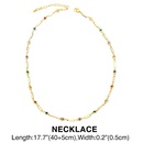 colorful zircon stitching copper bracelet necklacepicture6