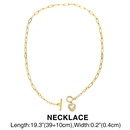 heartshaped zircon OT buckle copper necklace braceletpicture6